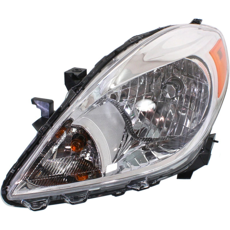 DURAFORCE Halogen Headlight Set For 2012-2014 Nissan Versa LH and RH Side with Bulbs Sedan