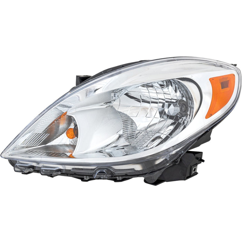 DURAFORCE Halogen Headlight Set For 2012-2014 Nissan Versa LH and RH Side with Bulbs Sedan
