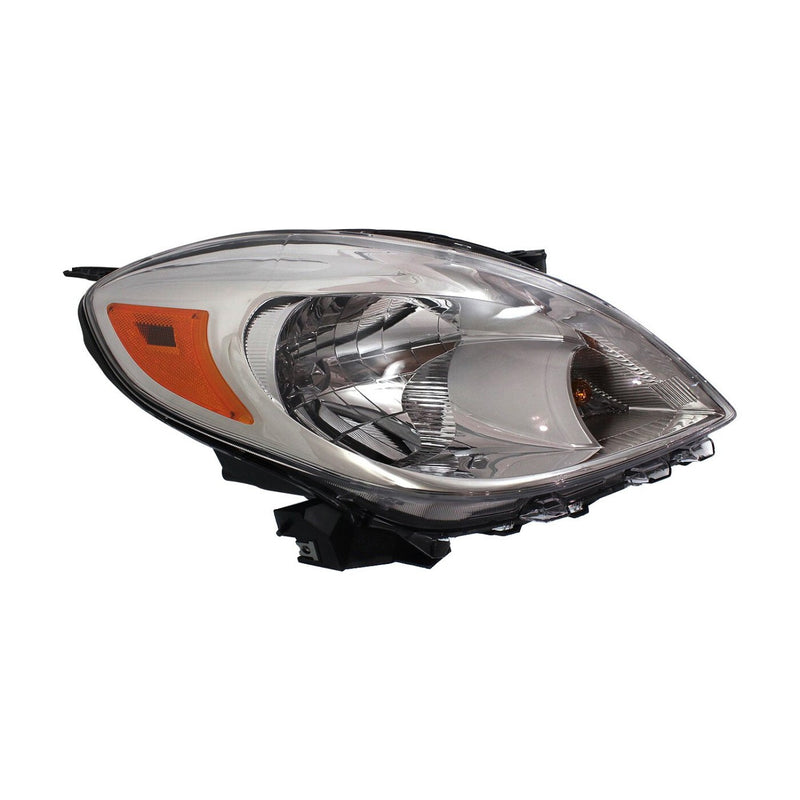 DURAFORCE Halogen Headlight Set For 2012-2014 Nissan Versa LH and RH Side with Bulbs Sedan