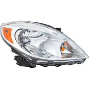 DURAFORCE Halogen Headlight Set For 2012-2014 Nissan Versa LH and RH Side with Bulbs Sedan