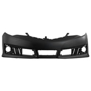 DURAFORCE Front Bumper Cover For 2012 2013 2014 Toyota Camry SE / SE Sport Primed Plastic