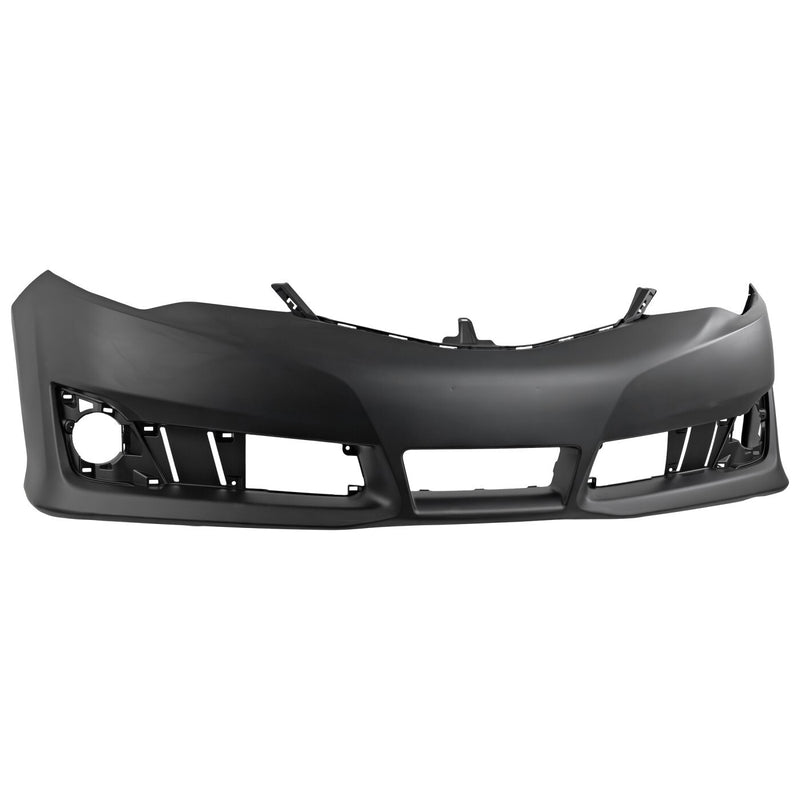 DURAFORCE Front Bumper Cover For 2012 2013 2014 Toyota Camry SE / SE Sport Primed Plastic