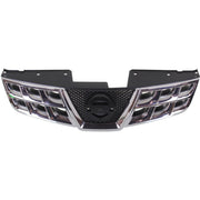 DURAFORCE Grille For 2011-2013 Nissan Rogue 2014-15 Rogue Select Chrome Shell Black Insert
