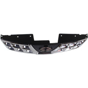 DURAFORCE Grille For 2011-2013 Nissan Rogue 2014-15 Rogue Select Chrome Shell Black Insert