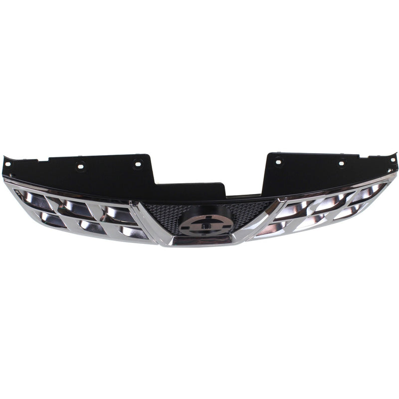 DURAFORCE Grille For 2011-2013 Nissan Rogue 2014-15 Rogue Select Chrome Shell Black Insert
