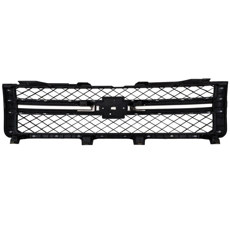 DURAFORCE Grille Assembly For 2011-14 Silverado 2500 HD Silverado 3500 HD Black and Chrome