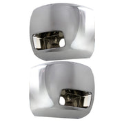 DURAFORCE Bumper End Cap Set For 07-12 Chevrolet Silverado 2500 HD 3500 HD Chrome Front