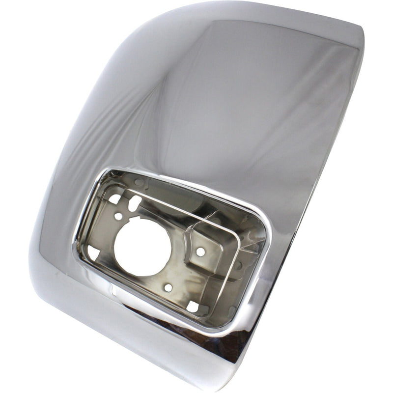 DURAFORCE Bumper End Cap Set For 07-12 Chevrolet Silverado 2500 HD 3500 HD Chrome Front