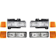 DURAFORCE Headlight Kit For 1994-1999 Chevy C1500 Suburban K1500 Suburban Left and Right