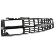 DURAFORCE Grille For 1988-93 Chevy C K 1500 Chrome Shell With Black Insert Dual Headlight
