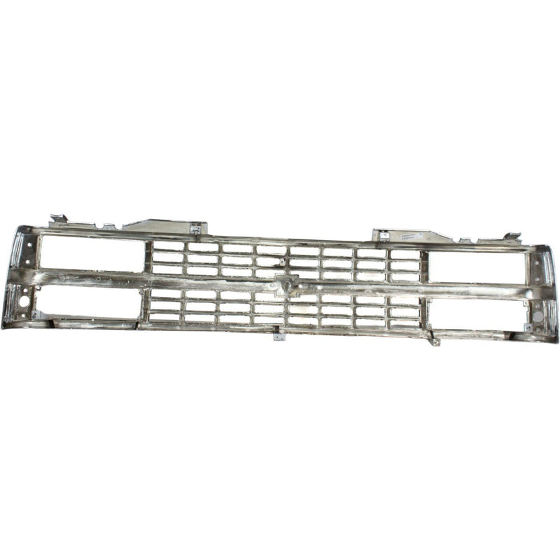 DURAFORCE Grille For 1988-93 Chevy C K 1500 Chrome Shell With Black Insert Dual Headlight