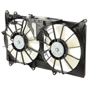 DURAFORCE Radiator Cooling Fan For 2001-2005 Lexus IS300 Dual with Coolant Reservoir