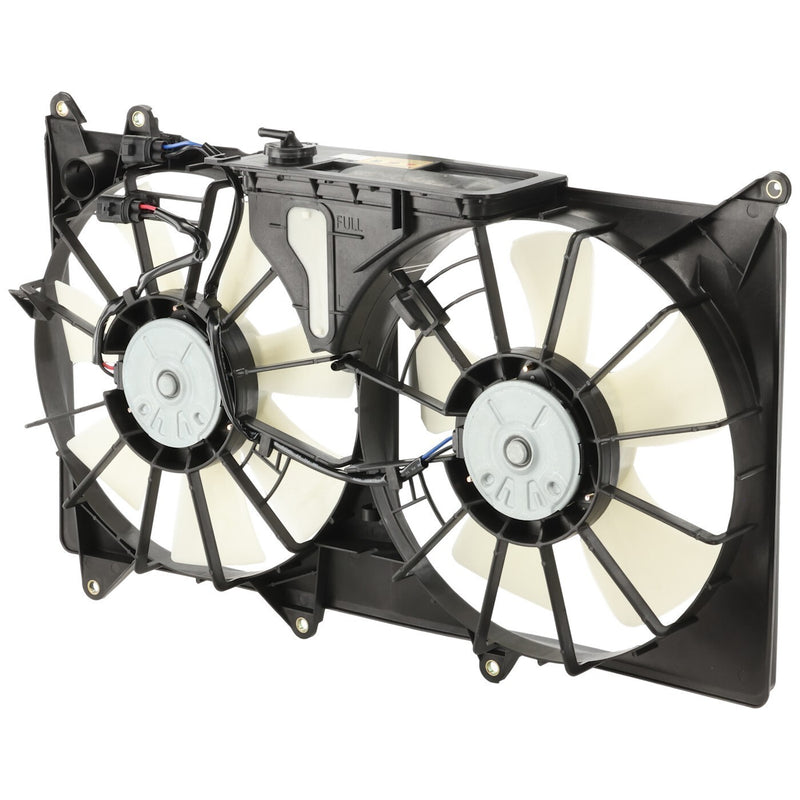 DURAFORCE Radiator Cooling Fan For 2001-2005 Lexus IS300 Dual with Coolant Reservoir