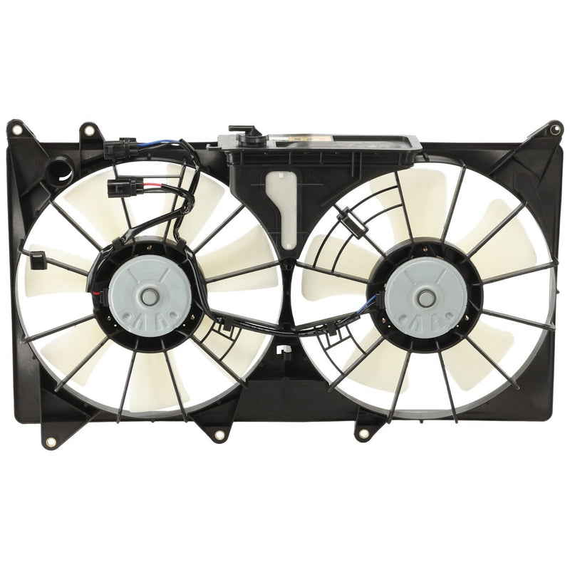 DURAFORCE Radiator Cooling Fan For 2001-2005 Lexus IS300 Dual with Coolant Reservoir