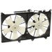 DURAFORCE Radiator Cooling Fan For 2001-2005 Lexus IS300 Dual with Coolant Reservoir