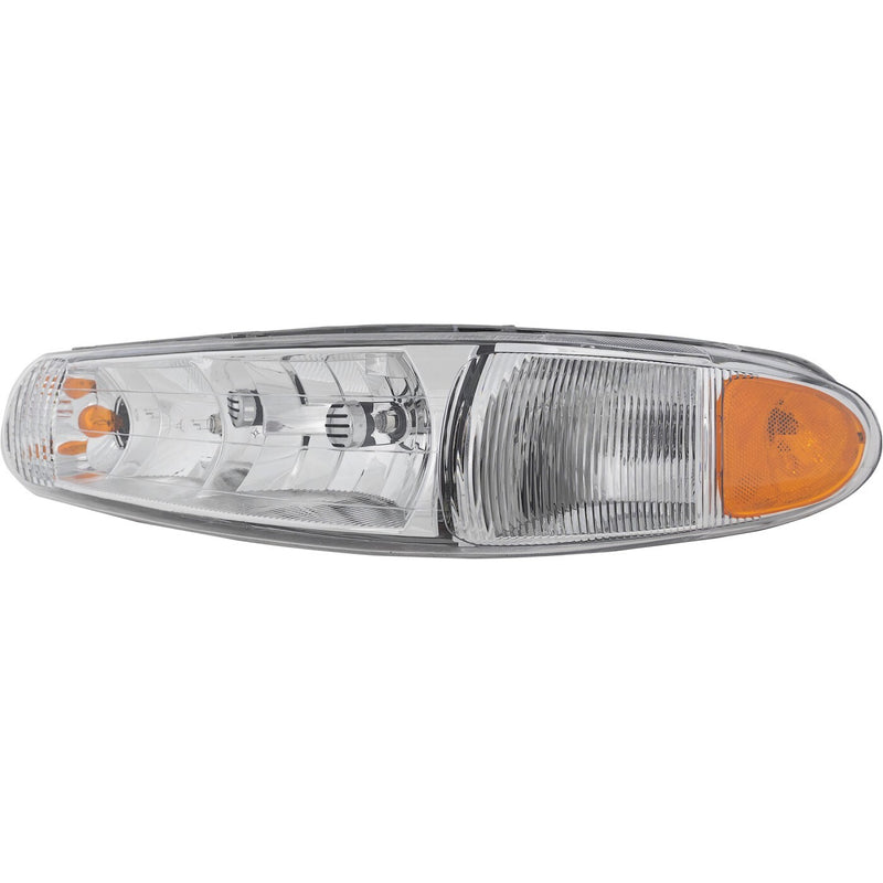 DURAFORCE Left & Right Headlight For Buick Century 1997-2005 Halogen w/ Corner Light Bulb