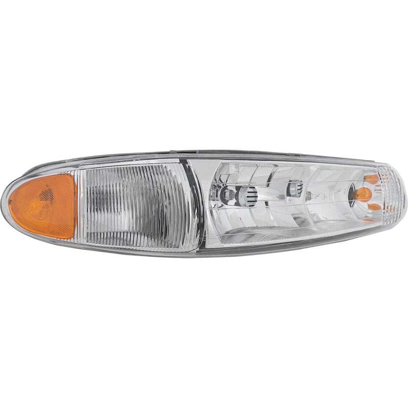 DURAFORCE Left & Right Headlight For Buick Century 1997-2005 Halogen w/ Corner Light Bulb