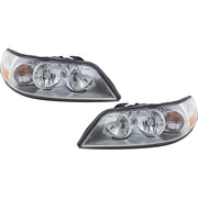 DURAFORCE Halogen Headlight Set For 2003-2004 Lincoln Town Car Driver and Passenger Side