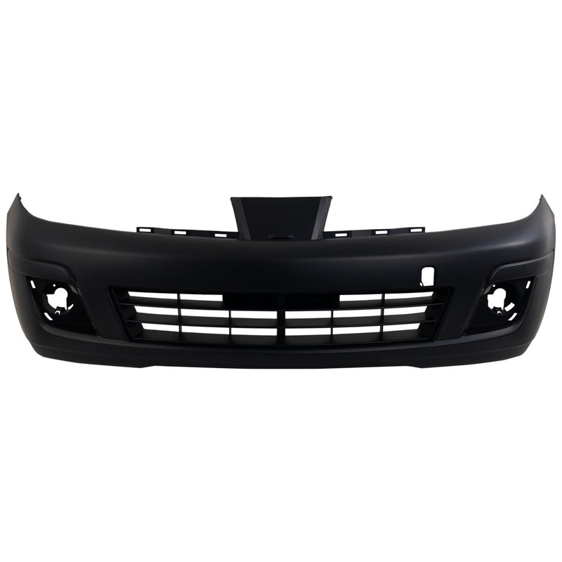 DURAFORCE Front Bumper Cover For 2007-2012 Nissan Versa With Fog Lamp Holes Primed