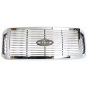 DURAFORCE Grille For 2006-2007 Ford F-250 Super Duty F-350 Super Duty Chrome Plastic