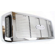 DURAFORCE Grille For 2006-2007 Ford F-250 Super Duty F-350 Super Duty Chrome Plastic