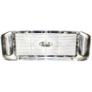 DURAFORCE Grille For 2006-2007 Ford F-250 Super Duty F-350 Super Duty Chrome Plastic