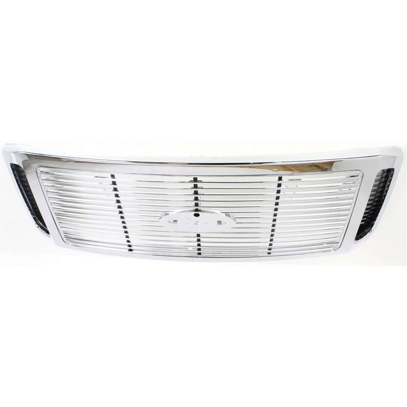 DURAFORCE Grille For 2006-2007 Ford F-250 Super Duty F-350 Super Duty Chrome Plastic