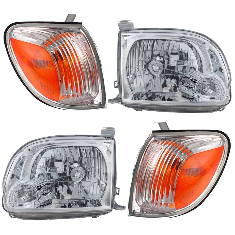 DURAFORCE Headlight Turn Signal Light Kit For 05-06 Toyota Tundra LH RH Regular/Access Cab