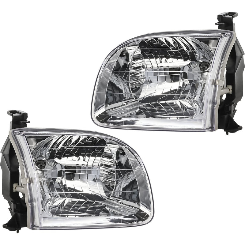 DURAFORCE Headlight Assembly Set For 2001-04 Sequoia 2003-04 Tundra Left Right Double Cab