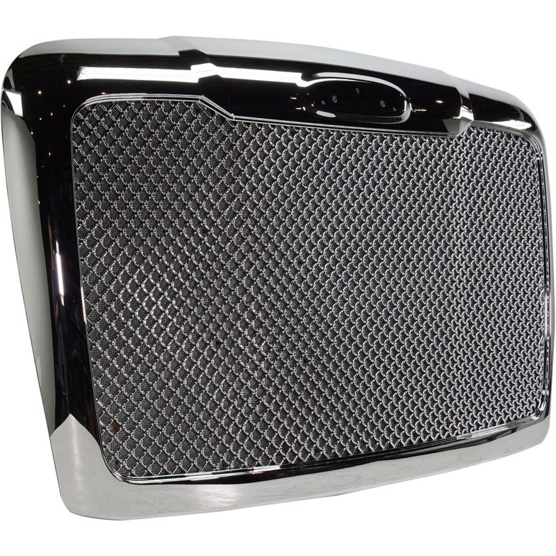 DURAFORCE Grille Assembly For 2008-17 Freightliner Cascadia Bug Screen Chrome Mesh Insert