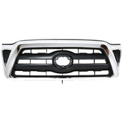 DURAFORCE Grille For 2005-2008 Toyota Tacoma Chrome Shell with Black Insert
