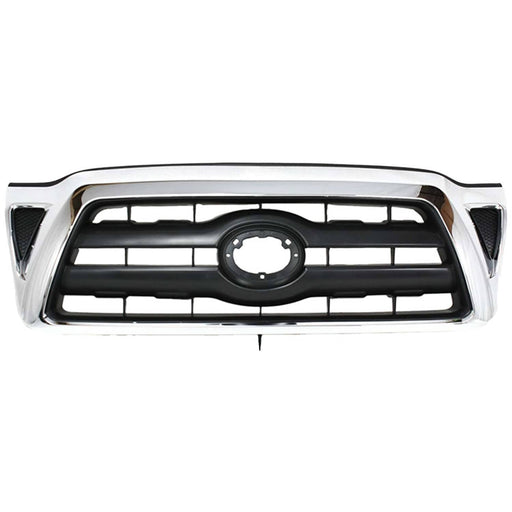 DURAFORCE Grille For 2005-2008 Toyota Tacoma Chrome Shell with Black Insert