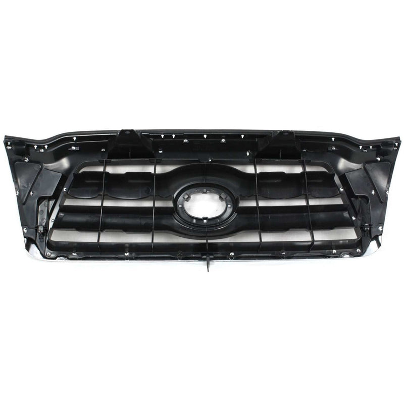 DURAFORCE Grille For 2005-2008 Toyota Tacoma Chrome Shell with Black Insert