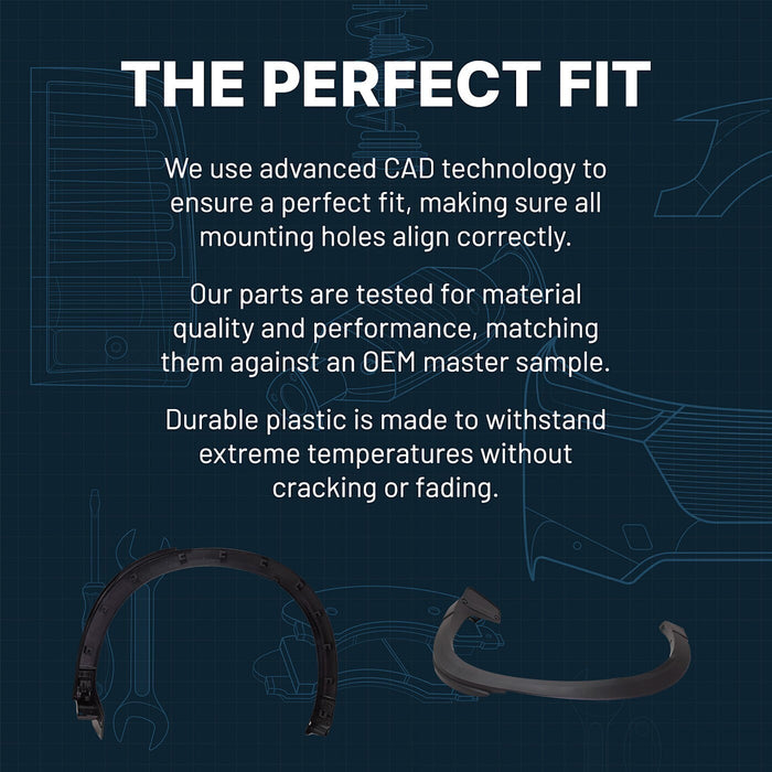 DURAFORCE Wheel Arch Molding Rear Passenger Right RH Side For 2013-2016 Mazda CX-5