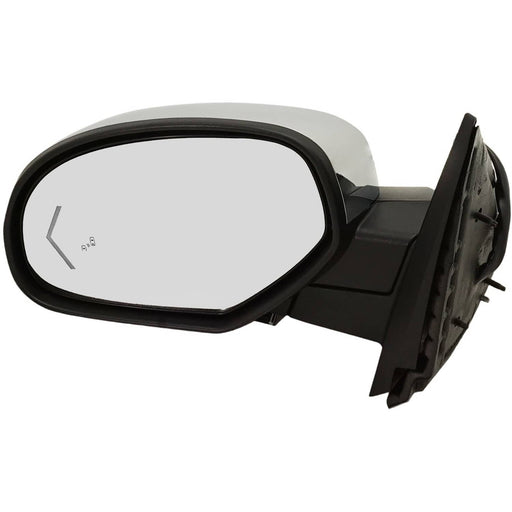 DURAFORCE Mirror For 2007-2014 Chevrolet Tahoe Suburban Power-Fold BSD Memory Chrome LH