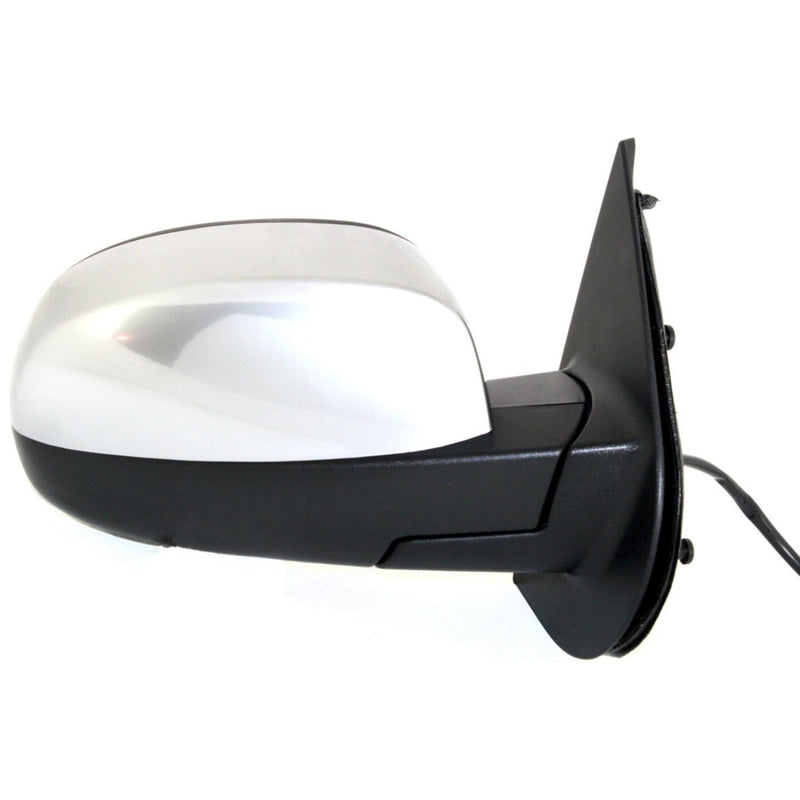 DURAFORCE Power Mirror For 2007-2013 Chevy Silverado 1500 Right Htd Manual Folding Chrome