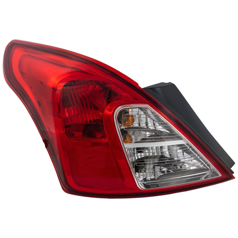 DURAFORCE Tail Light Lamp Assembly For 2012-2019 Nissan Versa Driver Left Side With Bulb