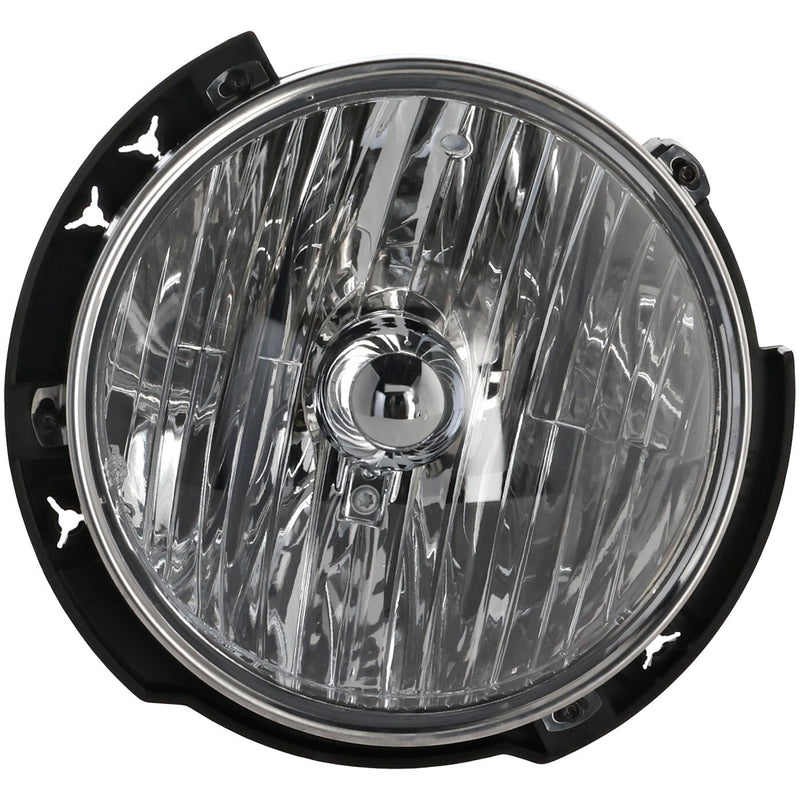 DURAFORCE Driver and Passenger Side Headlights For Jeep Wrangler 2007-2017 Halogen w Bulbs