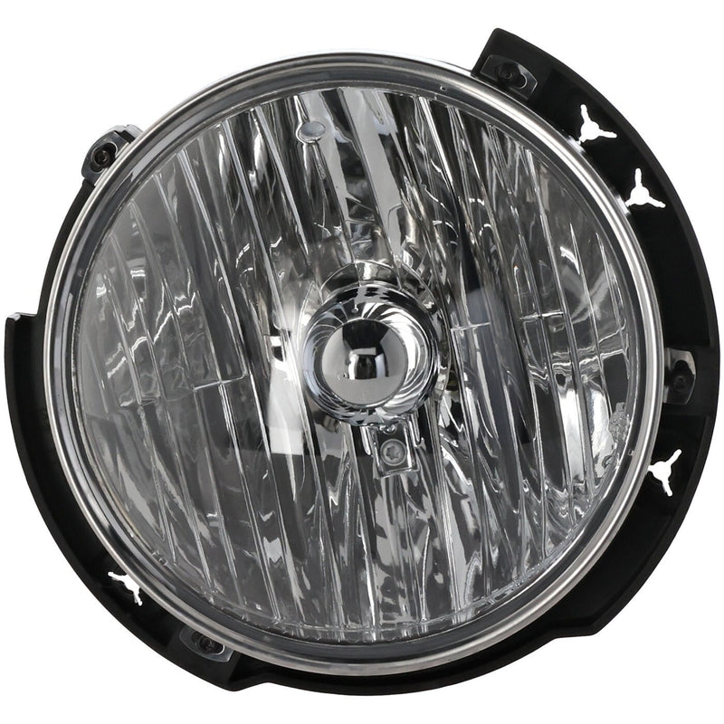 DURAFORCE Driver and Passenger Side Headlights For Jeep Wrangler 2007-2017 Halogen w Bulbs