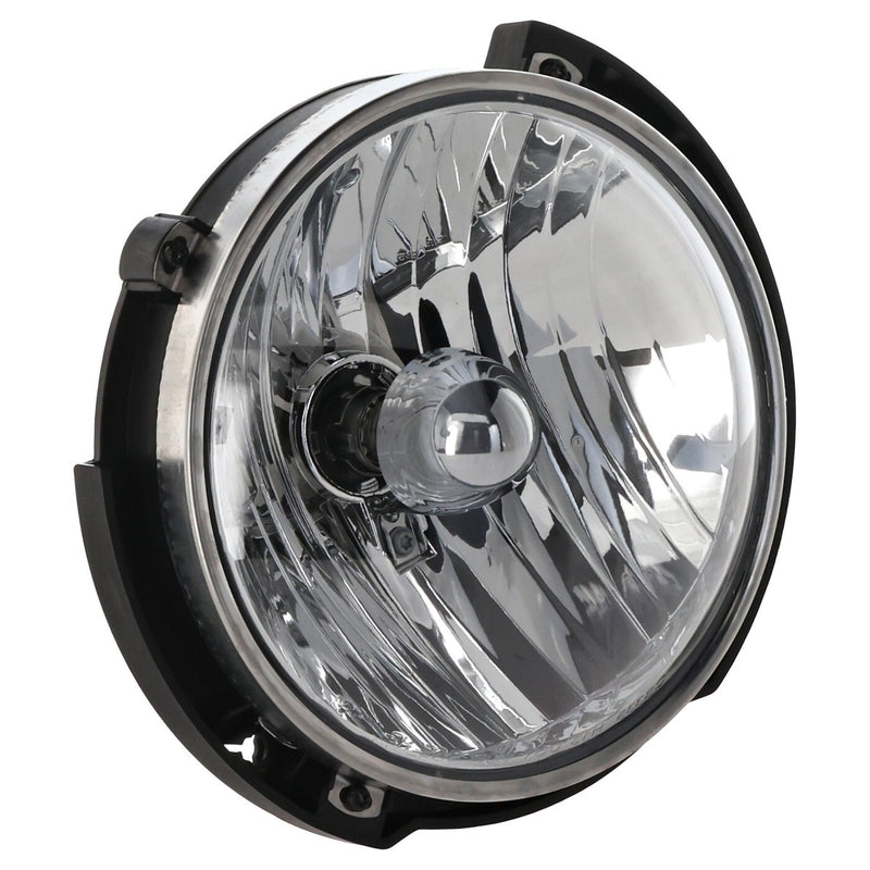 DURAFORCE Driver and Passenger Side Headlights For Jeep Wrangler 2007-2017 Halogen w Bulbs