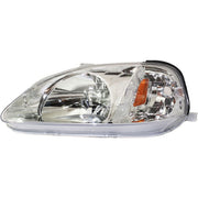 DURAFORCE Left and Right Headlights For Honda Civic 1999-2000 Halogen CX DX EX GX HX LX Si