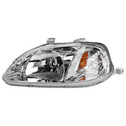 DURAFORCE Left and Right Headlights For Honda Civic 1999-2000 Halogen CX DX EX GX HX LX Si