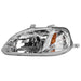 DURAFORCE Left and Right Headlights For Honda Civic 1999-2000 Halogen CX DX EX GX HX LX Si