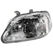 DURAFORCE Left and Right Headlights For Honda Civic 1999-2000 Halogen CX DX EX GX HX LX Si