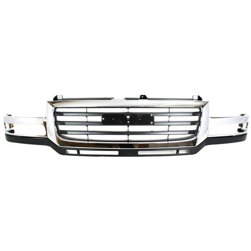 DURAFORCE Grille 03-07 For GMC Sierra 2500/3500 HD Chr Shell w/Black Insert Fit 07 Classic