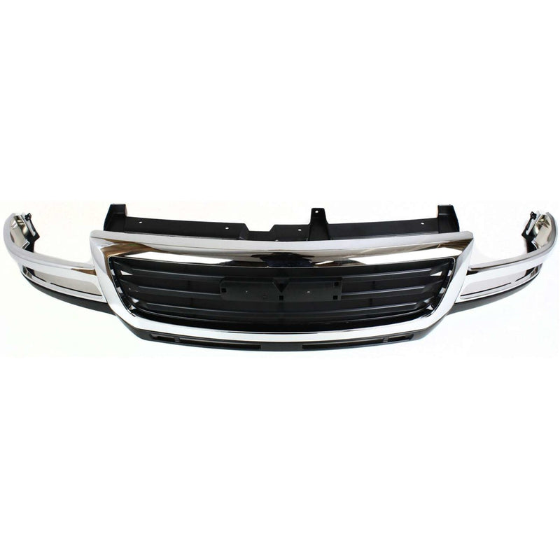 DURAFORCE Grille 03-07 For GMC Sierra 2500/3500 HD Chr Shell w/Black Insert Fit 07 Classic