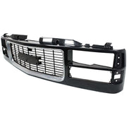 DURAFORCE Grille Assy Black with Chrome Center For 94-98 GMC C1500 94-00 K1500 K2500 Yukon