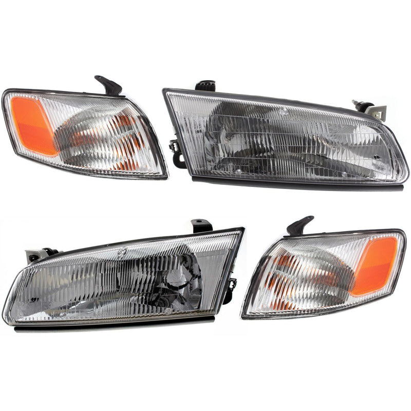 DURAFORCE Headlight Kit For 1997-1999 Toyota Camry TO2502117 TO2503117 TO2531126 TO2530126