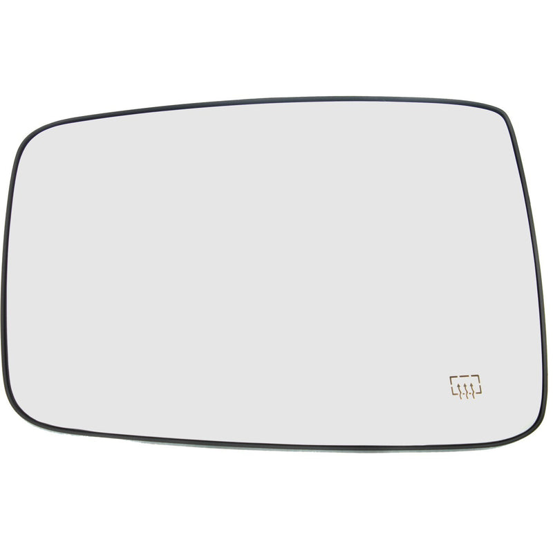 DURAFORCE Mirror Glass For 09-18 Ram 1500 Truck 2011-18 Ram 2500 Driver Side Power Heated