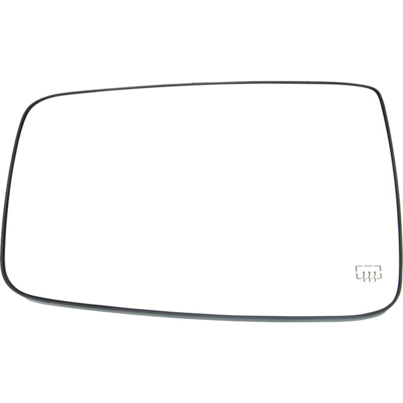 DURAFORCE Mirror Glass For 09-18 Ram 1500 Truck 2011-18 Ram 2500 Driver Side Power Heated